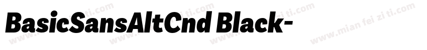 BasicSansAltCnd Black字体转换